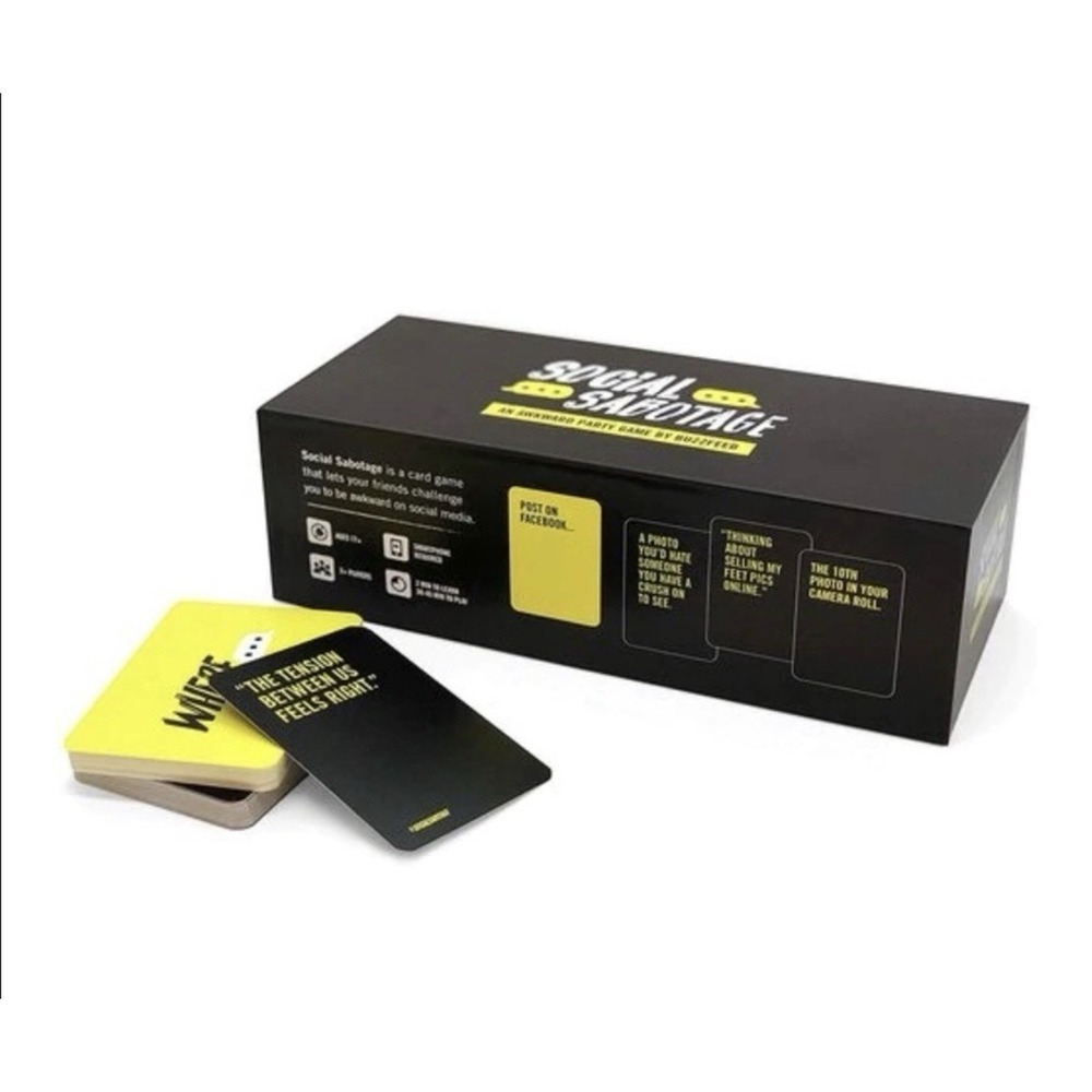Social Sabotage An Awkward Party Game by BuzzFeed Cardinal Card Game Ages 17+